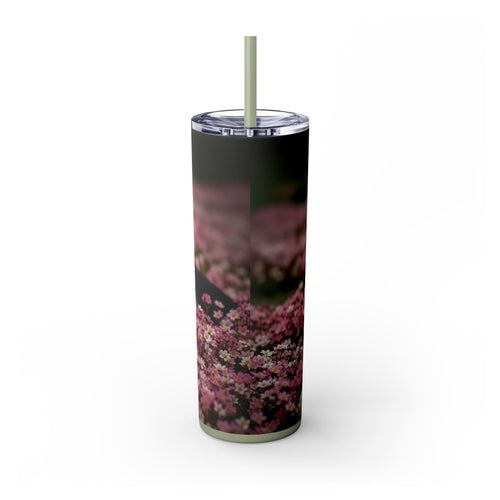 Skinny Tumbler with Straw – 20 oz Stainless Steel Cup