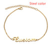 Personalized Creative Stainless Steel Custom Cut Name Bracelet