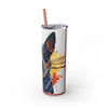 Skinny Tumbler with Straw – 20 oz Stainless Steel Cup