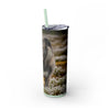 Skinny Tumbler with Straw – 20 oz Stainless Steel Cup