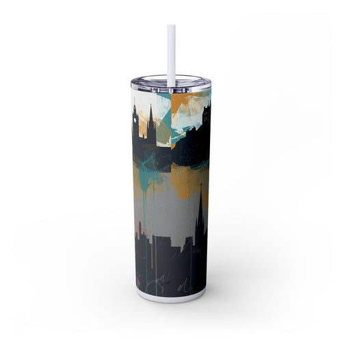 Skinny Tumbler with Straw – 20 oz Stainless Steel Cup