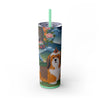 Skinny Tumbler with Straw – 20 oz Stainless Steel Cup