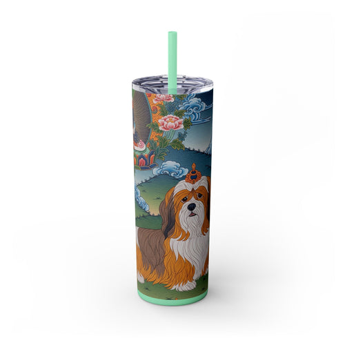 Skinny Tumbler with Straw – 20 oz Stainless Steel Cup