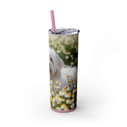 Skinny Tumbler with Straw – 20 oz Stainless Steel Cup