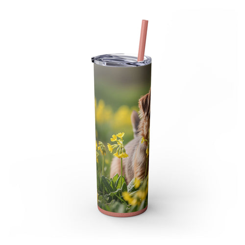 Skinny Tumbler with Straw – 20 oz Stainless Steel Cup