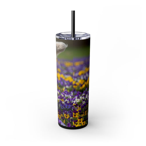 Skinny Tumbler with Straw – 20 oz Stainless Steel Cup