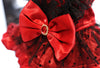Red Black Gothic Lace Luxury Pet Dress