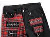 Black Panel Colorblock Non Stretch Straight Men's Jeans
