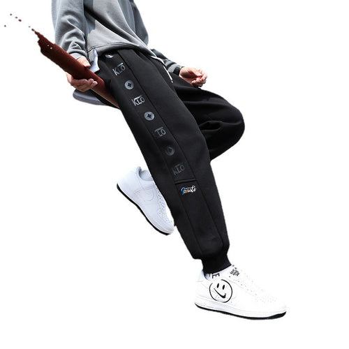 Fleece Men's Sweatpants Fashion Plus Size Sports