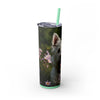 Skinny Tumbler with Straw – 20 oz Stainless Steel Cup