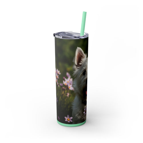 Skinny Tumbler with Straw – 20 oz Stainless Steel Cup