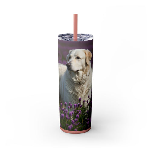 Skinny Tumbler with Straw – 20 oz Stainless Steel Cup
