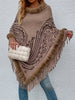 Winter Fur Collar And Fringed Shawl