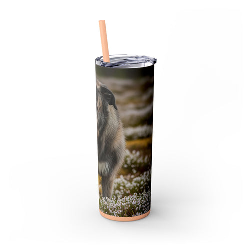 Skinny Tumbler with Straw – 20 oz Stainless Steel Cup