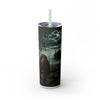 Skinny Tumbler with Straw – 20 oz Stainless Steel Cup