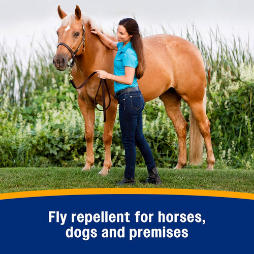 Farnam Bronco Equine Fly Spray Plus Citronella Repellent 32 oz. for Horses & Dogs
