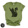 Black Cat Spell Hocus Pocus Tee | Witchy Halloween Cat Graphic T-Shirt