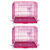 24-42 Collapsible Pink Dog Crate RED24-42
