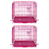 24-42 Collapsible Pink Dog Crate RED24-42