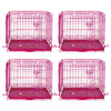 24-42 Collapsible Pink Dog Crate RED24-42