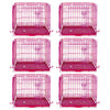 24-42 Collapsible Pink Dog Crate RED24-42