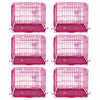 24-42 Collapsible Pink Dog Crate RED24-42