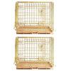 24-42 Collapsible Copper Gold Dog Crate GLD24-42