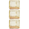 24-42 Collapsible Copper Gold Dog Crate GLD24-42
