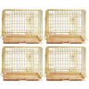 24-42 Collapsible Copper Gold Dog Crate GLD24-42