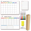 Calendar Magnetic White-board Wall Sticker Learning Schedule Refridgerator Magnets Message Board