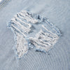 Men's Distressed Washed Ripped Jeans