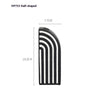 Black And White Striped Ceramic Dried Flower Vase Decorative Art Ornaments