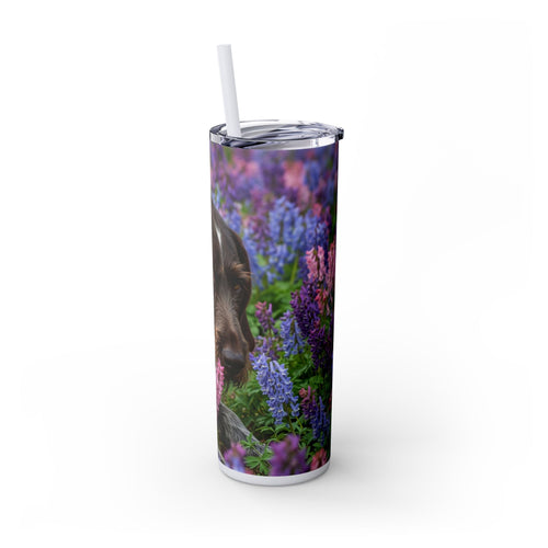 Skinny Tumbler with Straw – 20 oz Stainless Steel Cup