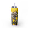 Skinny Tumbler with Straw – 20 oz Stainless Steel Cup