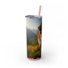 Skinny Tumbler with Straw – 20 oz Stainless Steel Cup
