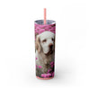 Skinny Tumbler with Straw – 20 oz Stainless Steel Cup