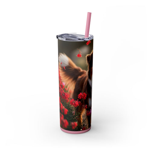 Skinny Tumbler with Straw – 20 oz Stainless Steel Cup