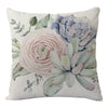 Flowers And Birds Flowers Flax Pillow Car And Sofa Cushion Lumbar Pillow