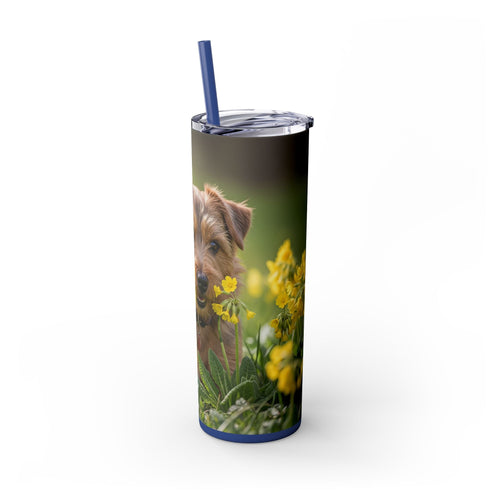 Skinny Tumbler with Straw – 20 oz Stainless Steel Cup
