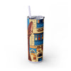 Skinny Tumbler with Straw – 20 oz Stainless Steel Cup