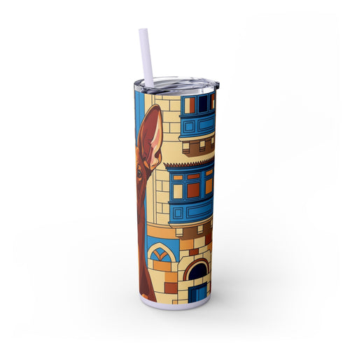Skinny Tumbler with Straw – 20 oz Stainless Steel Cup