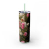 Skinny Tumbler with Straw – 20 oz Stainless Steel Cup