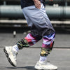 Fleece gradient sports pants