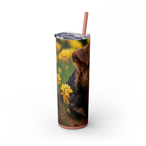 Skinny Tumbler with Straw – 20 oz Stainless Steel Cup