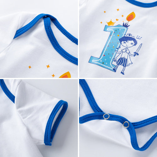 Summer new men's and women's baby triangle romper