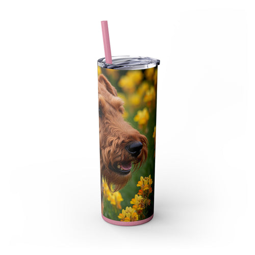 Skinny Tumbler with Straw – 20 oz Stainless Steel Cup