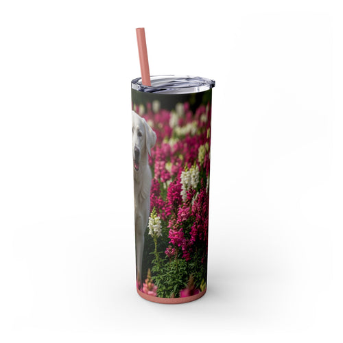 Skinny Tumbler with Straw – 20 oz Stainless Steel Cup