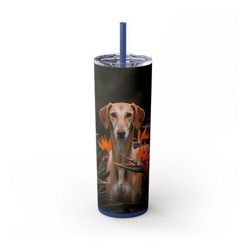 Skinny Tumbler with Straw – 20 oz Stainless Steel Cup