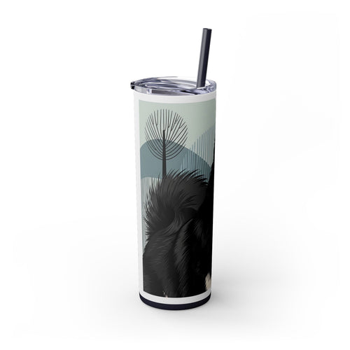 Skinny Tumbler with Straw – 20 oz Stainless Steel Cup