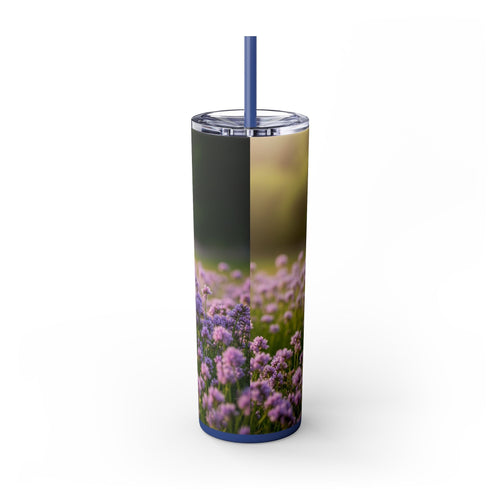 Skinny Tumbler with Straw – 20 oz Stainless Steel Cup